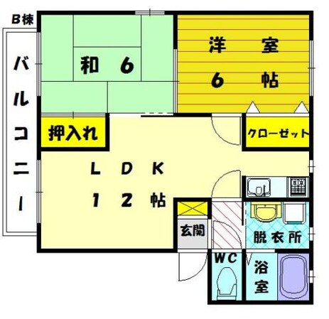 三苫駅 徒歩2分 2階の物件間取画像